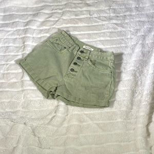 Army Green Shorty Shorts